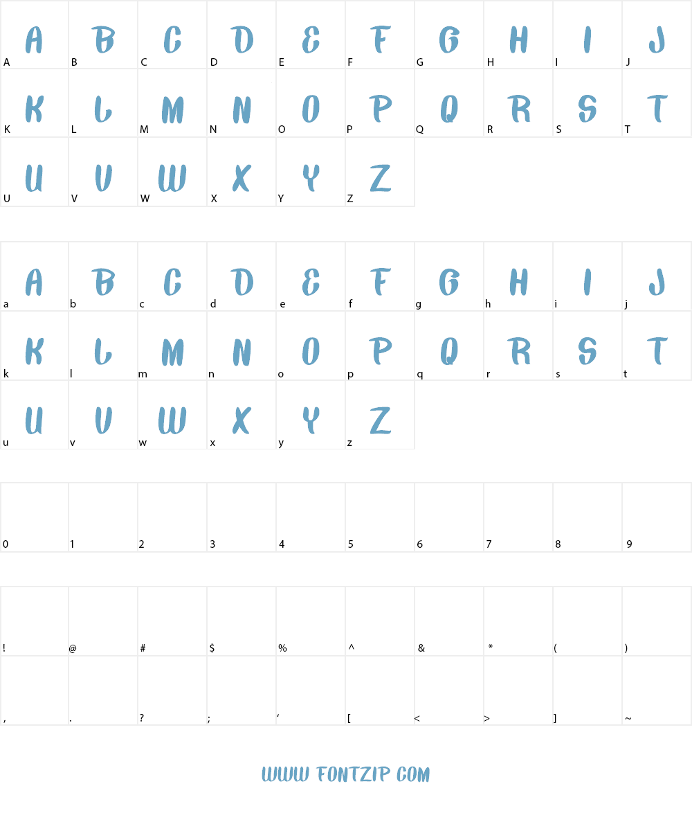 BACK TO NATURE Font Character